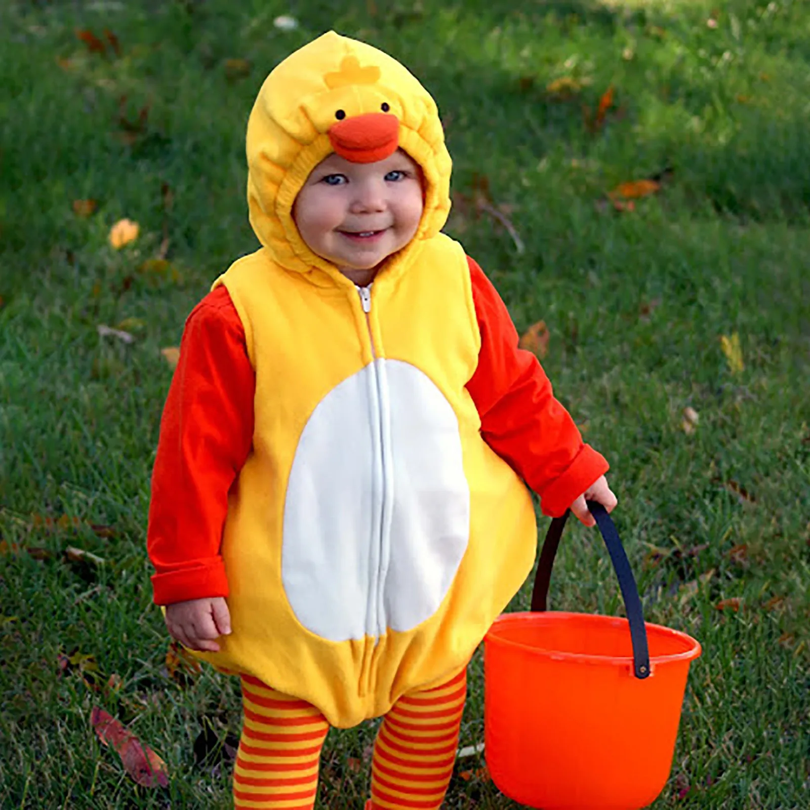 Kleinkind Jungen Mädchen niedlichen Huhn Cosplay Kostüm Kapuze Overall Kleinkind Fleece ärmellose Stram pler Body suits Baby Fotografie Requisiten