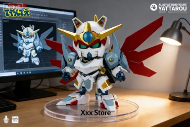 

In Stock HEATBOYS YATTAROU Samurai Pizza Cat Action Model Toy Series HB0057 Alloy Action Figure White Cat