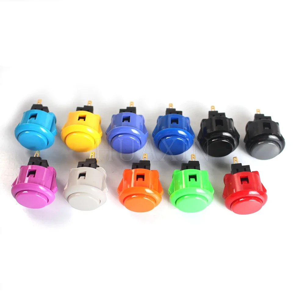 Original Japan SANWA OBSF-24 Round Push Button 24mm Arcade Switch For DIY Joystick Set PC PS/3 XBOX Game Parts