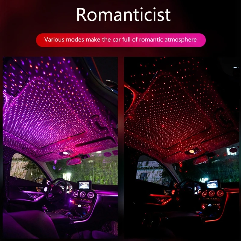 

Car Interior USB LED Roof Starry for Sky Light for Cars and Home Decoration Projector Adjustable Night Light