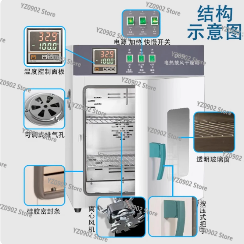 

Цифровая сушильная печь 16л, 500 Вт, 220 В, промышленная сушилка для пищевых продуктов с контролем постоянной температуры для лабораторного использования