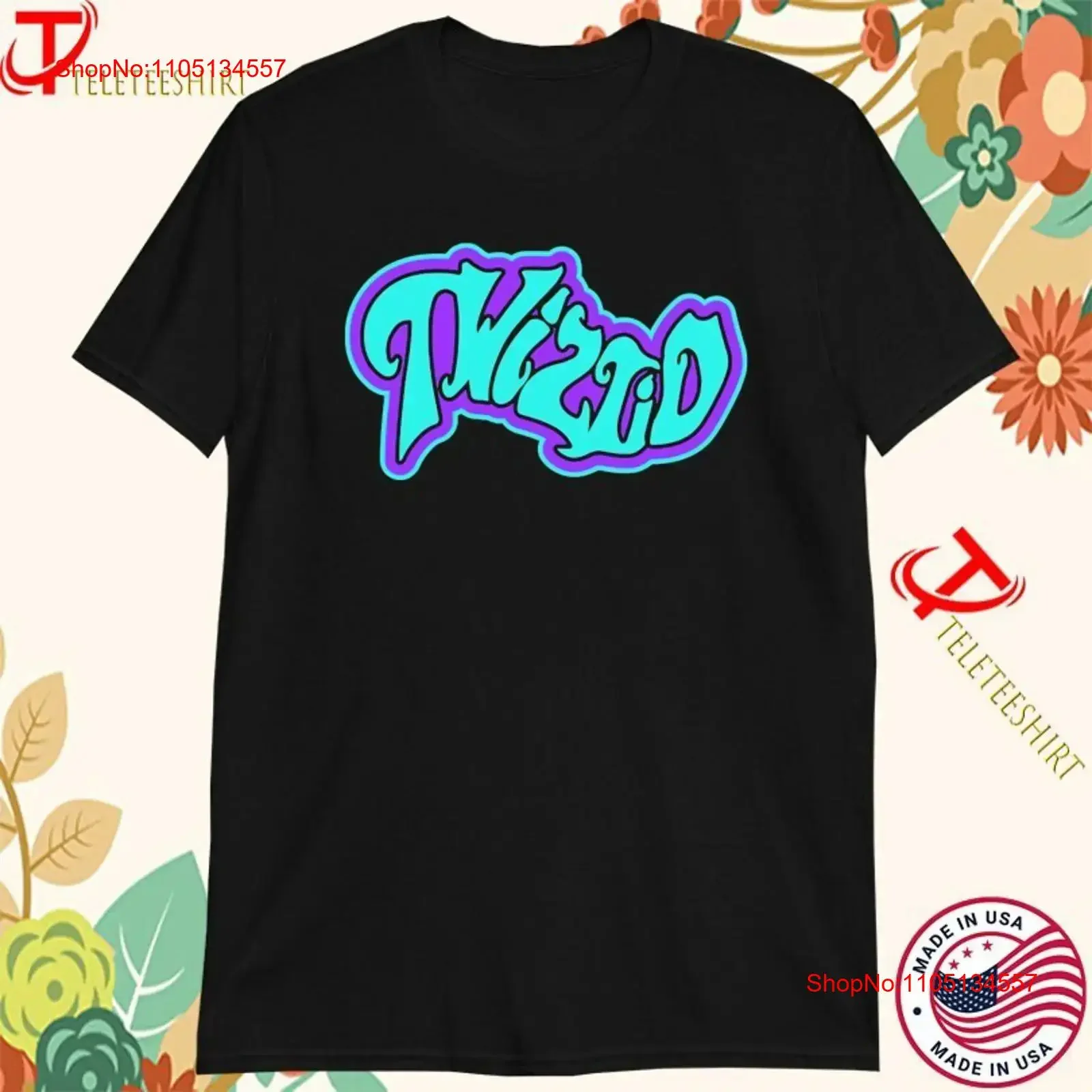 Twiztid Mostasteless 8 Bit Wavy Logo T shirts vintage Washed Breathable Unisex Stylish designer clothes graphic Stretched
