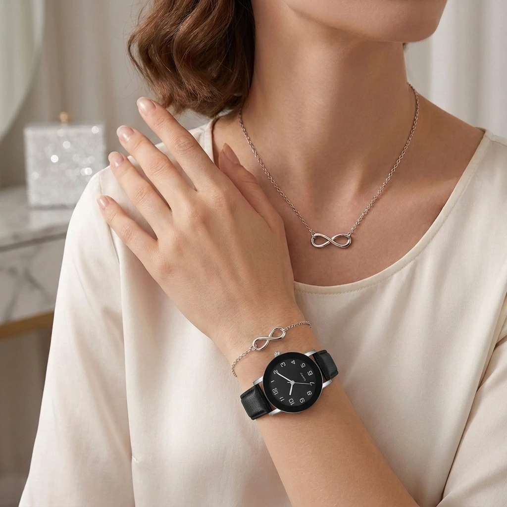 3点セット ファッション アラビア文字盤 レディース腕時計 - Jewelry Watches Women のレビューと価格