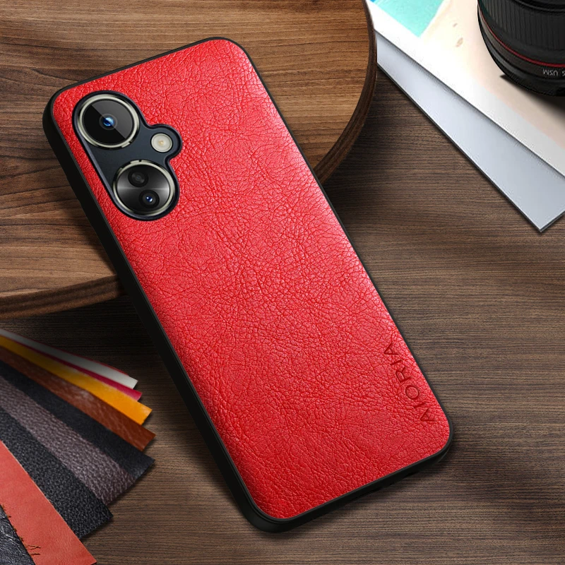 원플러스 Nord CE 3 Lite 5G 케이스, 심플한 디자인의 럭셔리 가죽 비즈니스 커버, 원플러스 Nord CE 2 Lite 5G 케이스