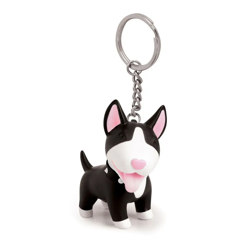Trinkets Vinyl Holder Figure Gift Excellent PVC Hand-painted Key Ring Dog Keychain for Car Accessories