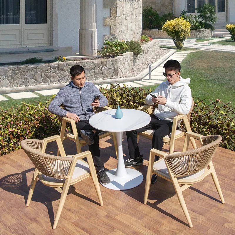 

Outdoor tables, chairs, courtyards, villas, garden terraces, leisure open air, outdoor tables and chairs in northern Europe