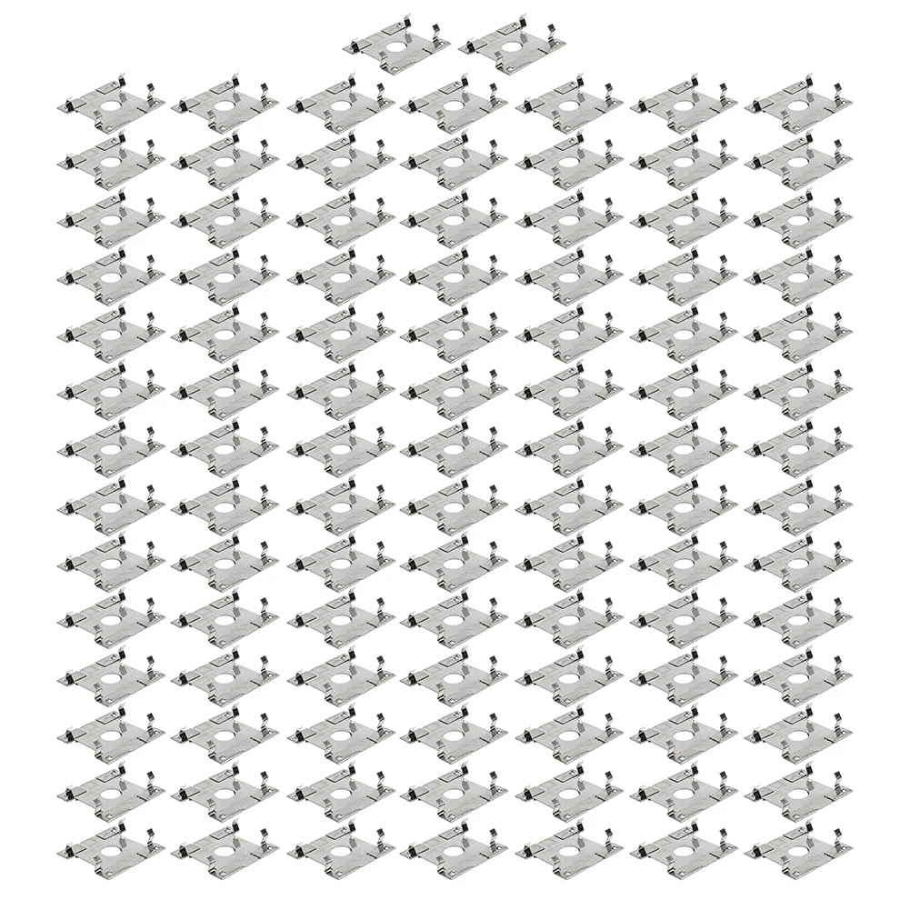 

100pcs Rail Grounding Clip Grounding Conductive Sheet Gasket Solar Panel Cable Clamp Grounding Clip For Solar Photovoltaic Syste