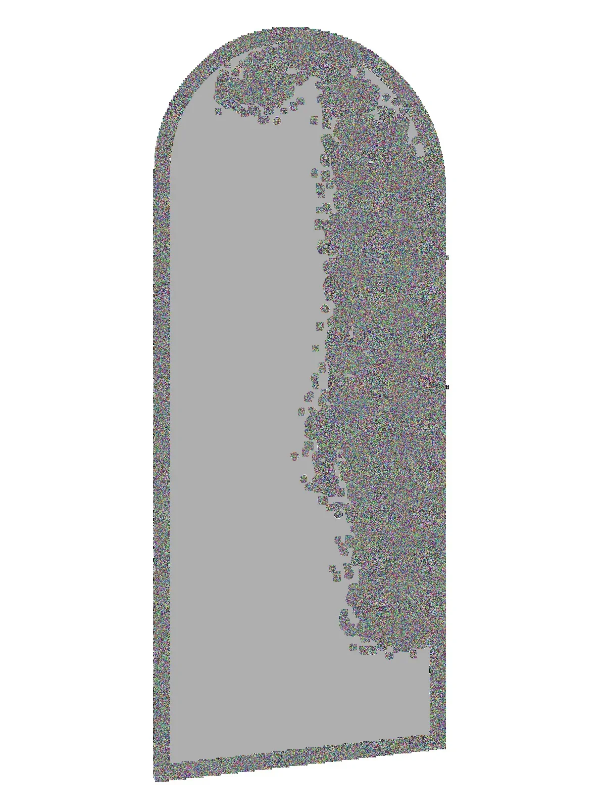 Open shower room dry and wet separation partition bathroom toilet very narrow stainless steel arc water pattern