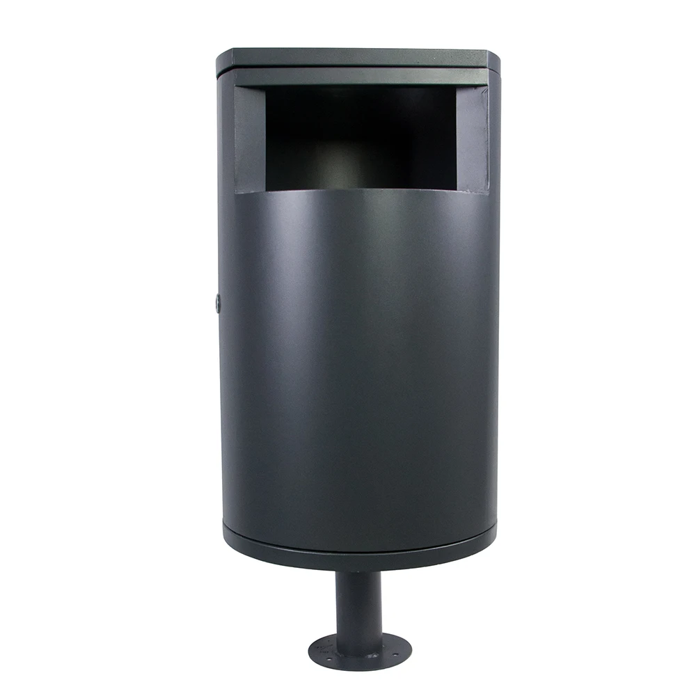 

Square Shopping Mall Commercial Fruit Peel Box Single Bucket Outdoor Stainless Steel Garbage Can Hollow Circular Bucket