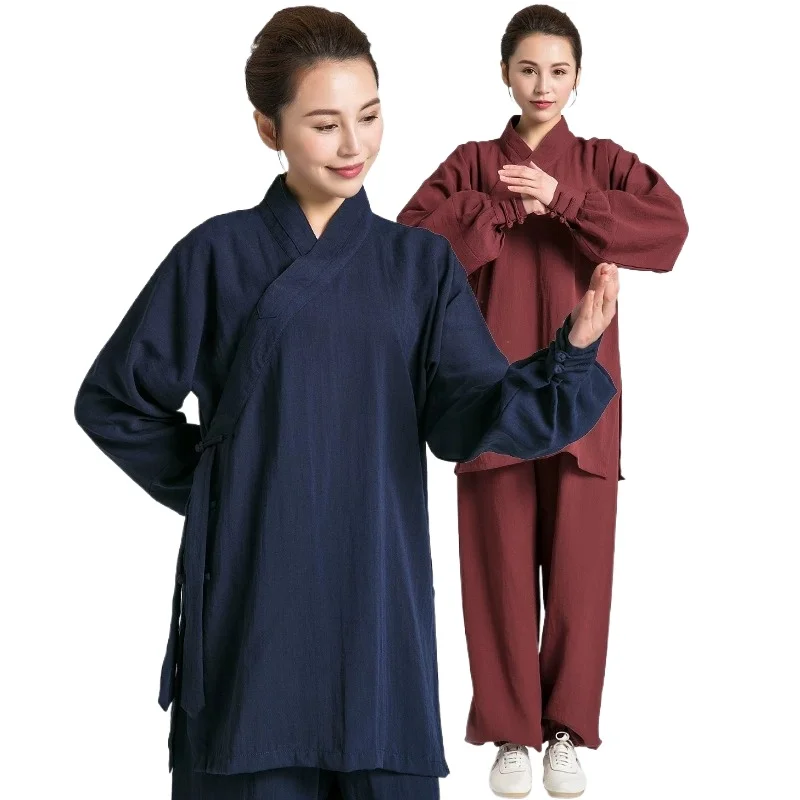 Wudang Taoist Robes Kung fu Training Suit Martial arts Tai Chi Uniform Wushu Wing Chun Jacket and Pants