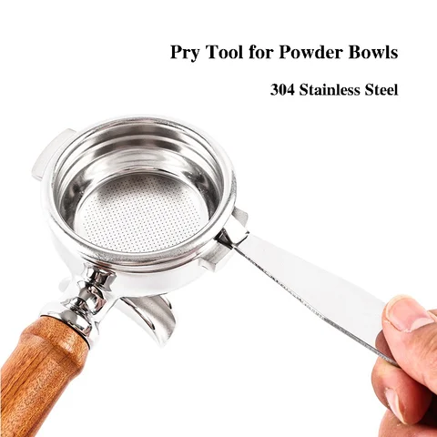 Portafilter Basket Pry Tool 304 Stainless Steel Coffee Filter Remover Pry Wrench for Espresso Coffee Handle Coffee Maker Tools