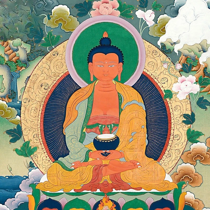 Hand-painted Buddha statues, thangkas, hanging paintings, decorative paintings, Tibetan hand-painted living room entrance