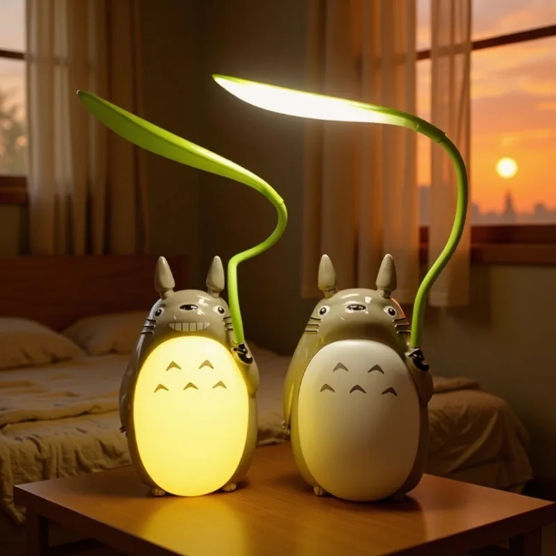 

Мультяшная USB-лампа для зарядки, креативный настольный светильник с двумя ночниками, детская обучающая настольная лампа, ночник для спальни