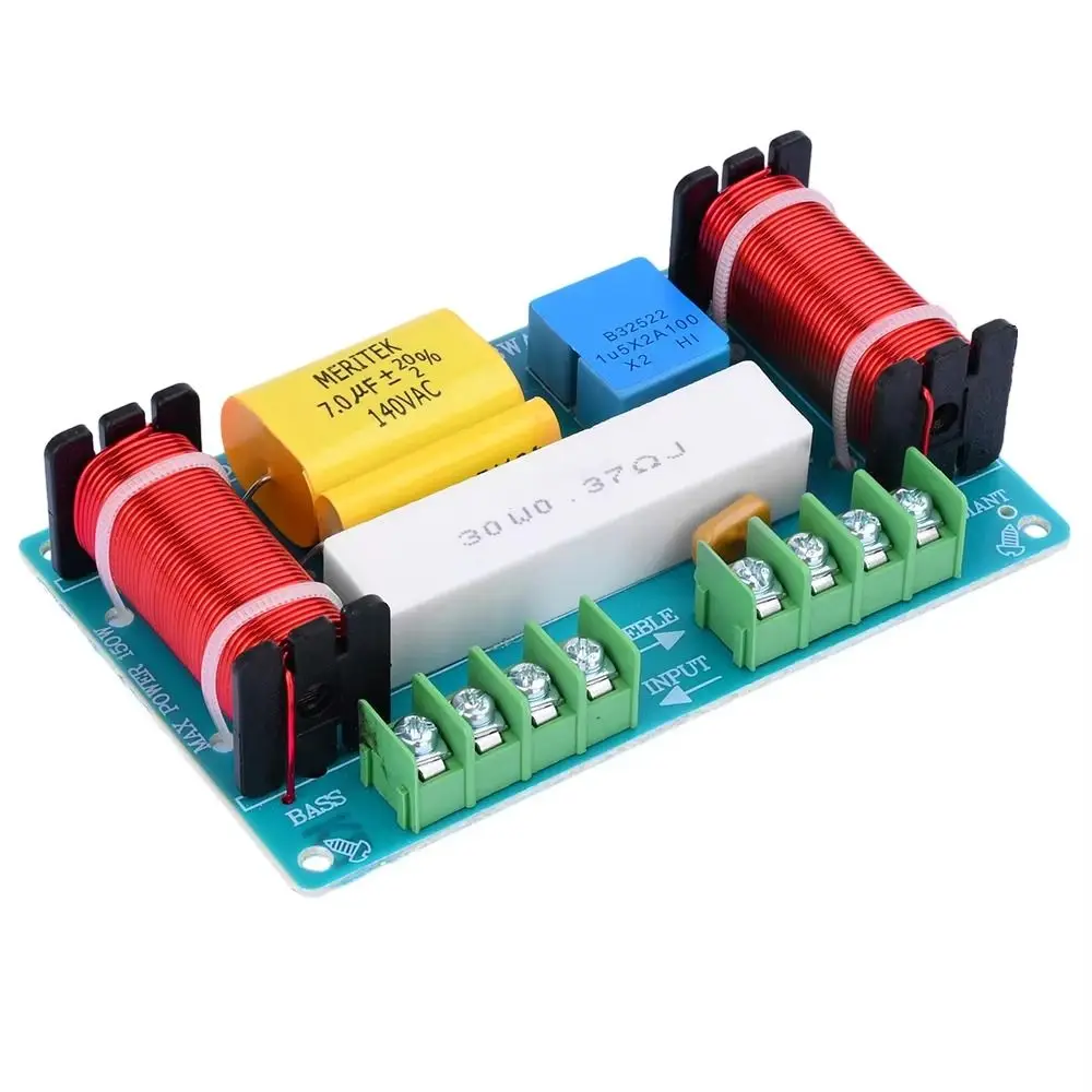 

3 Way Audio Frequency Divider 120W 980Hz-5000Hz Frequency Divider DIY Treble Bass DIY Speaker Filter Circuit DIY