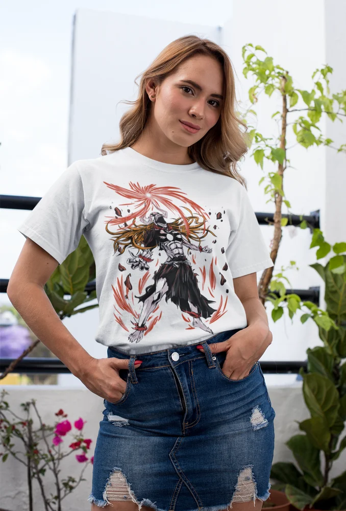 Bleach Ichigo Kurosaki T-shirt Manga Strip Horror Anime Gift Shirt Tee All Size