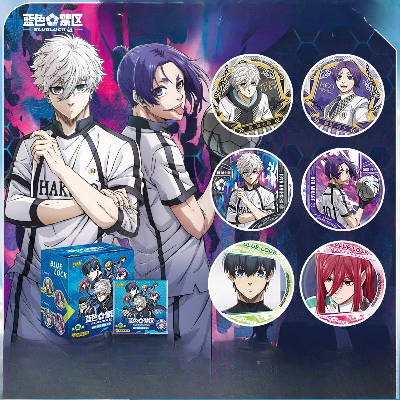

2025 Original BLUE LOCK Badge Blind Box Nagi Seishiro Isagi Yoichi Figure Brooch Cosplay Props Backpack Decora Fan Collection