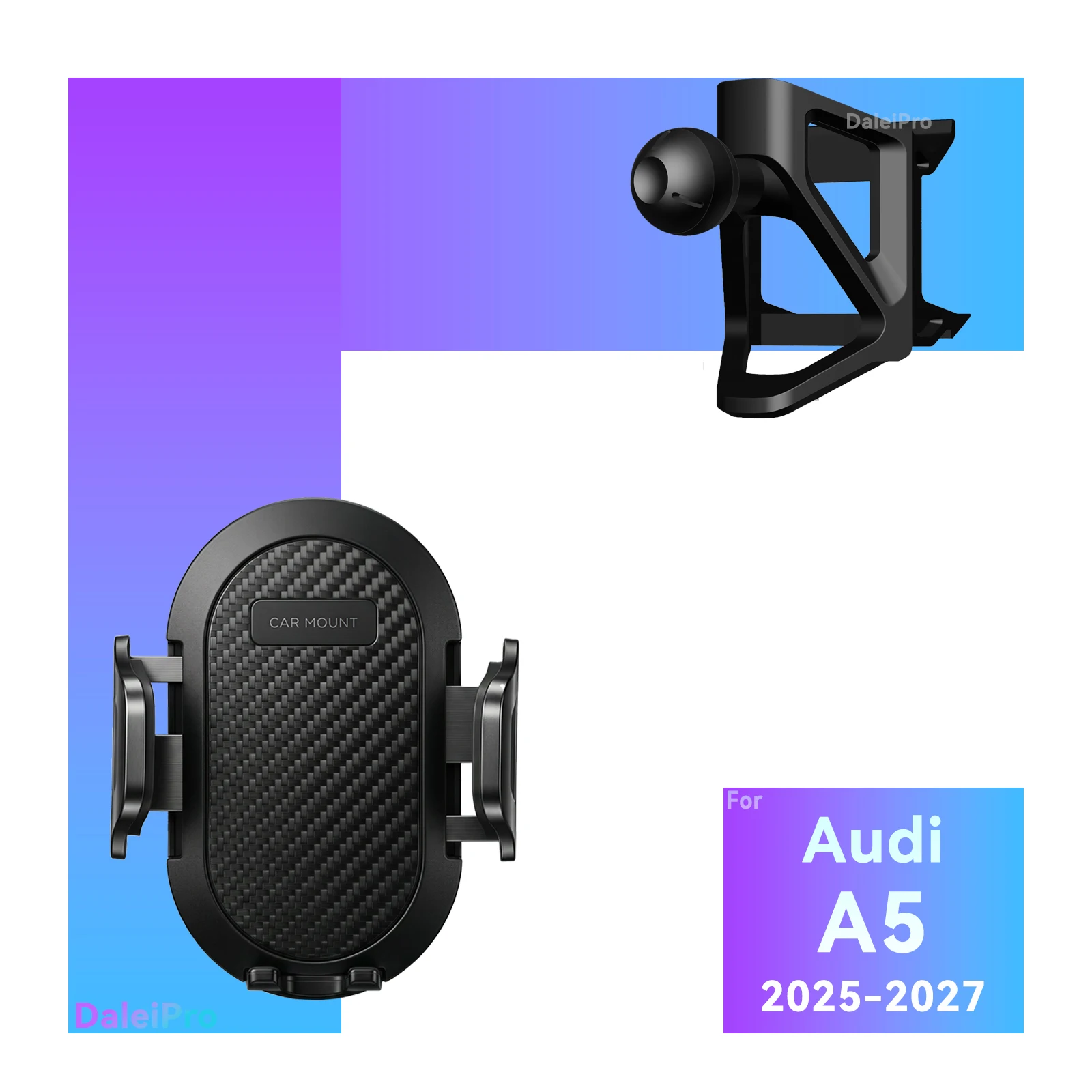 LHD RHD für Audi A5 S5 RS5 2025 2026 2027 Auto-Handyhalterung, Fahrzeugspezifische Austauschbare Armaturenbrett-Handyhalterung Zubehör – Detail 4