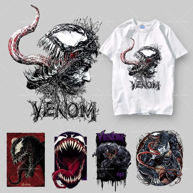 Parches Venom The Last Dance, transferencias de hierro para ropa, pegatina de vinilo de transferencia de calor Cool Venom 3 para apliques impresos de camisetas