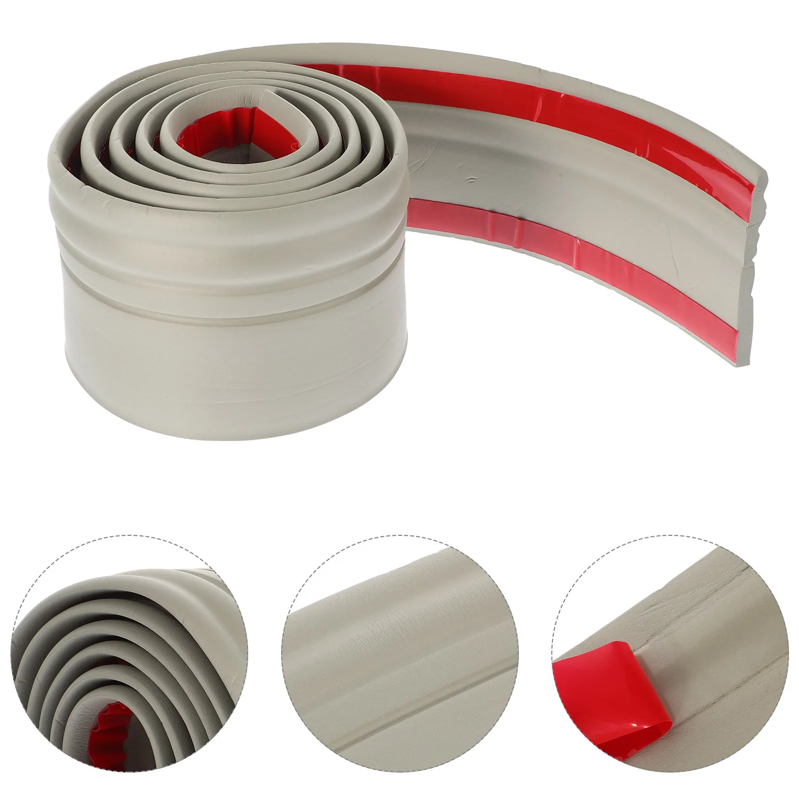 

Thickened Wall Trim Skirting Border Sticker Self Adhesive Baseboard Strip Strong Sticky Decorative Home Office Peel Stick