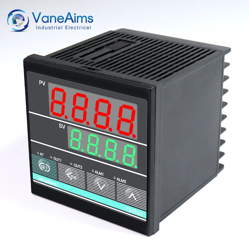 Controlador de temperatura PID Digital CH402 CH102 CH702 CH902 relé/SSR termostato de salida Dual termorregulador 85-265vac 0-400 ℃