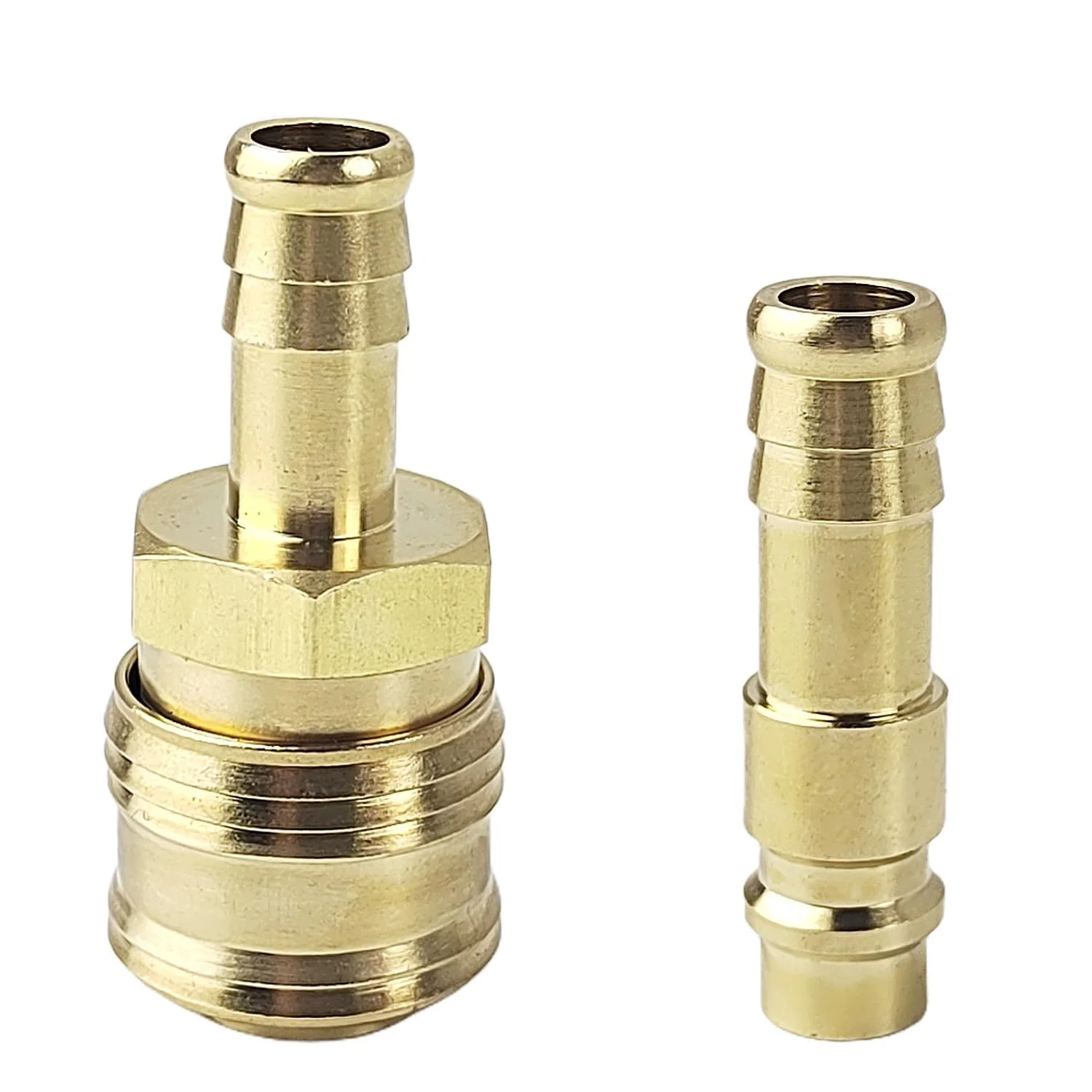 Air Compressor Hose Connector 10mm with Self Tightening Hose Clamp Suitable for Pneumatic Hoses and Compressed Air Tools