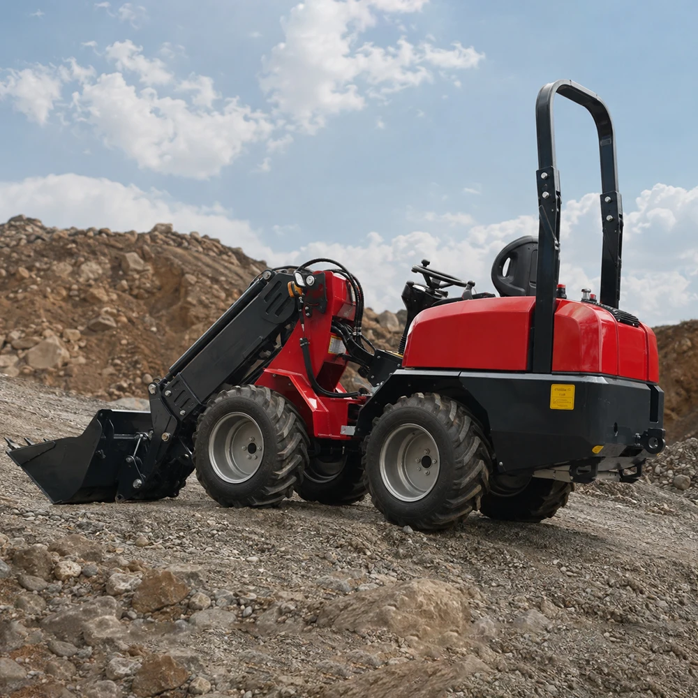 KZL918 High Dump Telescopic Loader with 600kg Extended Arm Load for Sand Gravel Soil and Building Materials Handling