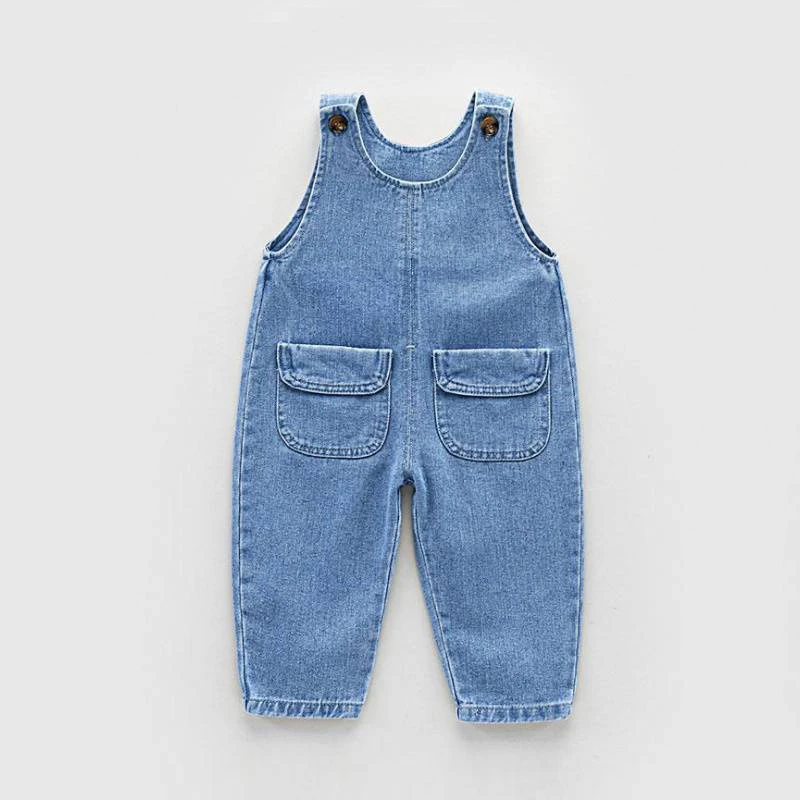 IENENS Baby Clothes Overalls Jeans Classic Girl Boy Dungarees Spring Toddler Pants 0-5 Years Kids Casual Trousers Child Clothing