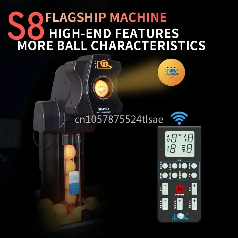 Full-automatic Programmable Table Tennis Trainer Ping Pong S8-PRO/JT-A Robot for Table Tennis Serving Robot Machine