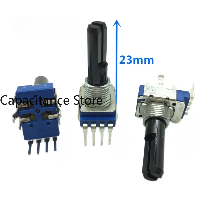 

5PCS RK11 potentiometer B103 B10K with midpoint single-pin 4-pin shaft length 23mm for mixing table.