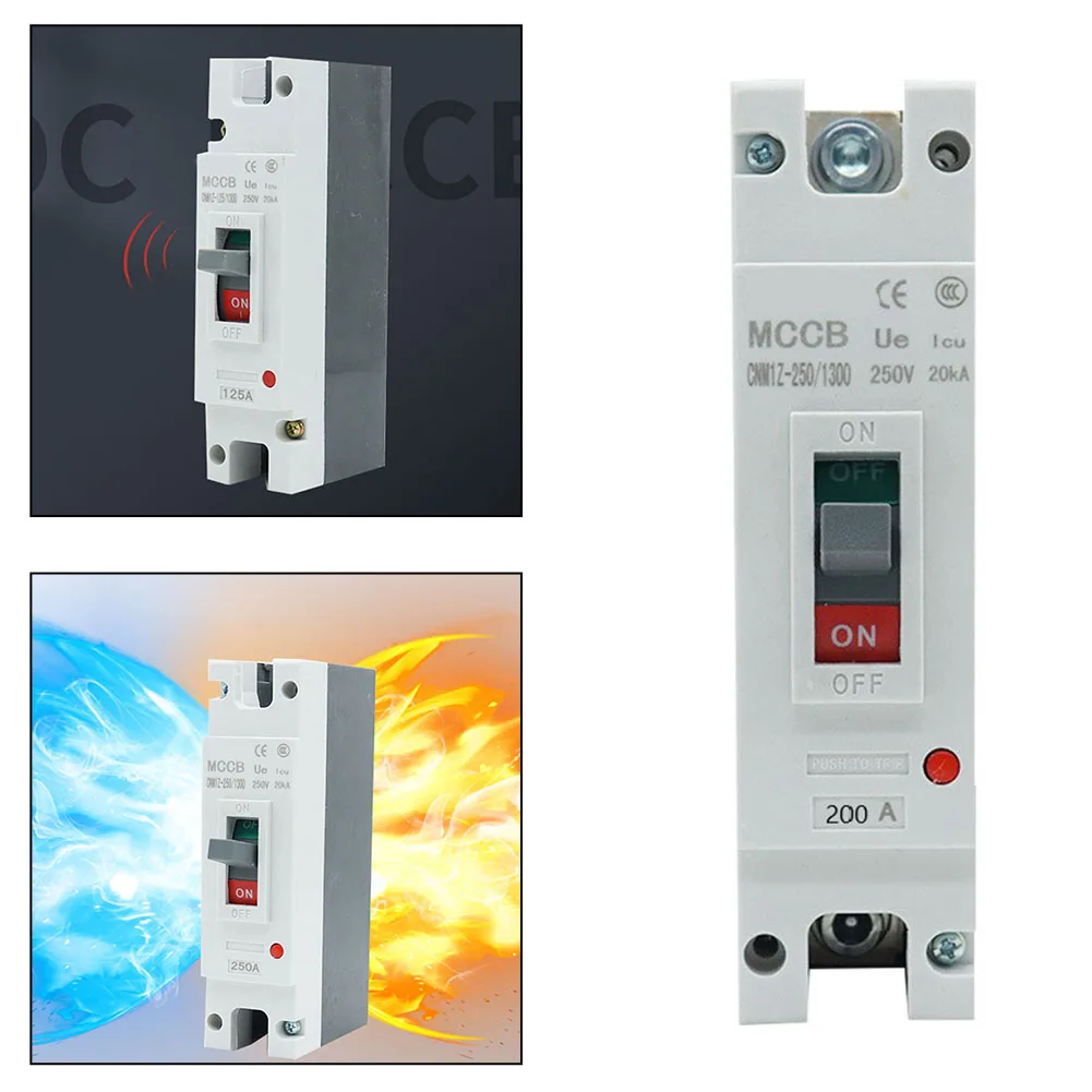 1P High Current DC Circuit Breaker 200A 12V-500V For Solar & Wind Power Systems For Electric Vehicles Electric Wind Energy