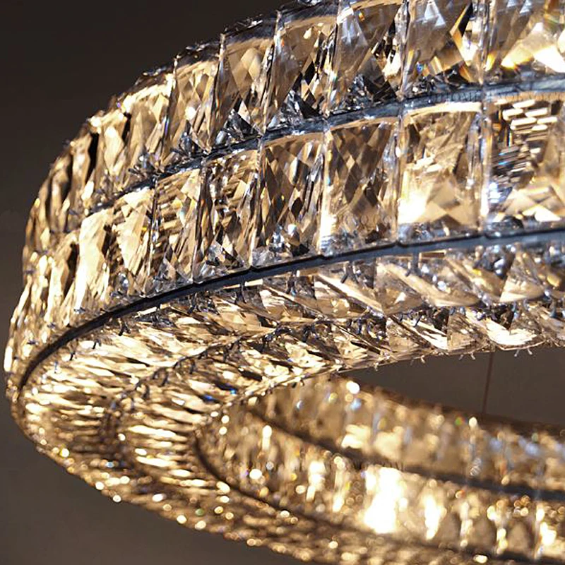 YEBMLP كريستال قلادة ضوء الثريا الحديثة ديكور داخلي شنق مصباح لغرفة المعيشة غرفة نوم غرفة الطعام المطبخ جزيرة الخفيفة