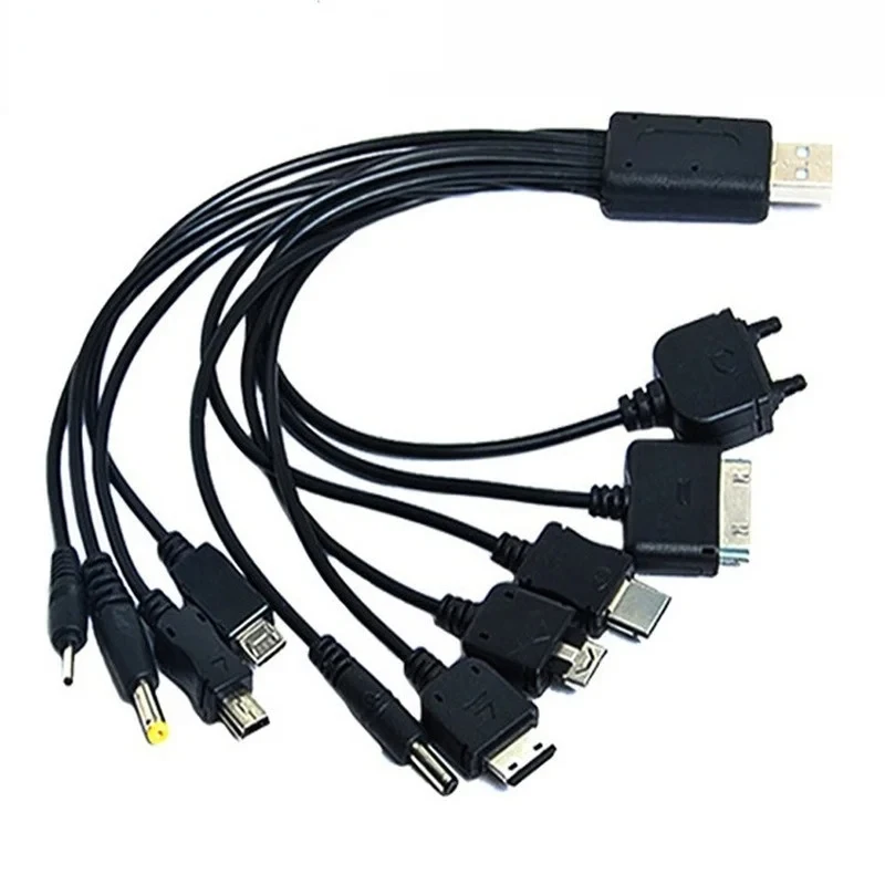 Cable USB multifunción 10 en 1, Cable de carga Universal para teléfono, Cable de carga USB a multipuerto para Nokia, etc., cargador de teléfono