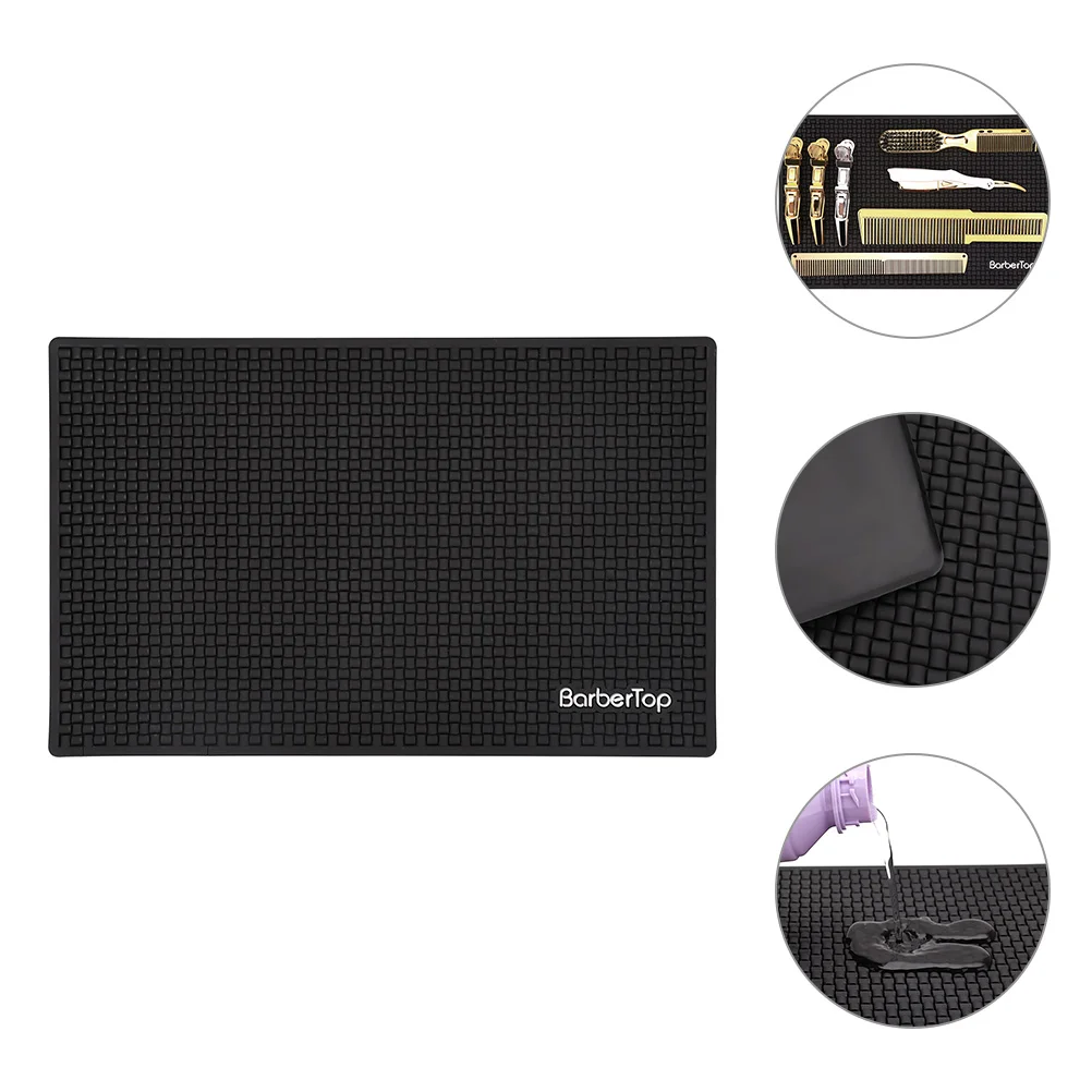 

Hairdressing Tool Haircut Mat Supplies Organizer Silica Gel Salon Mats for Stylist