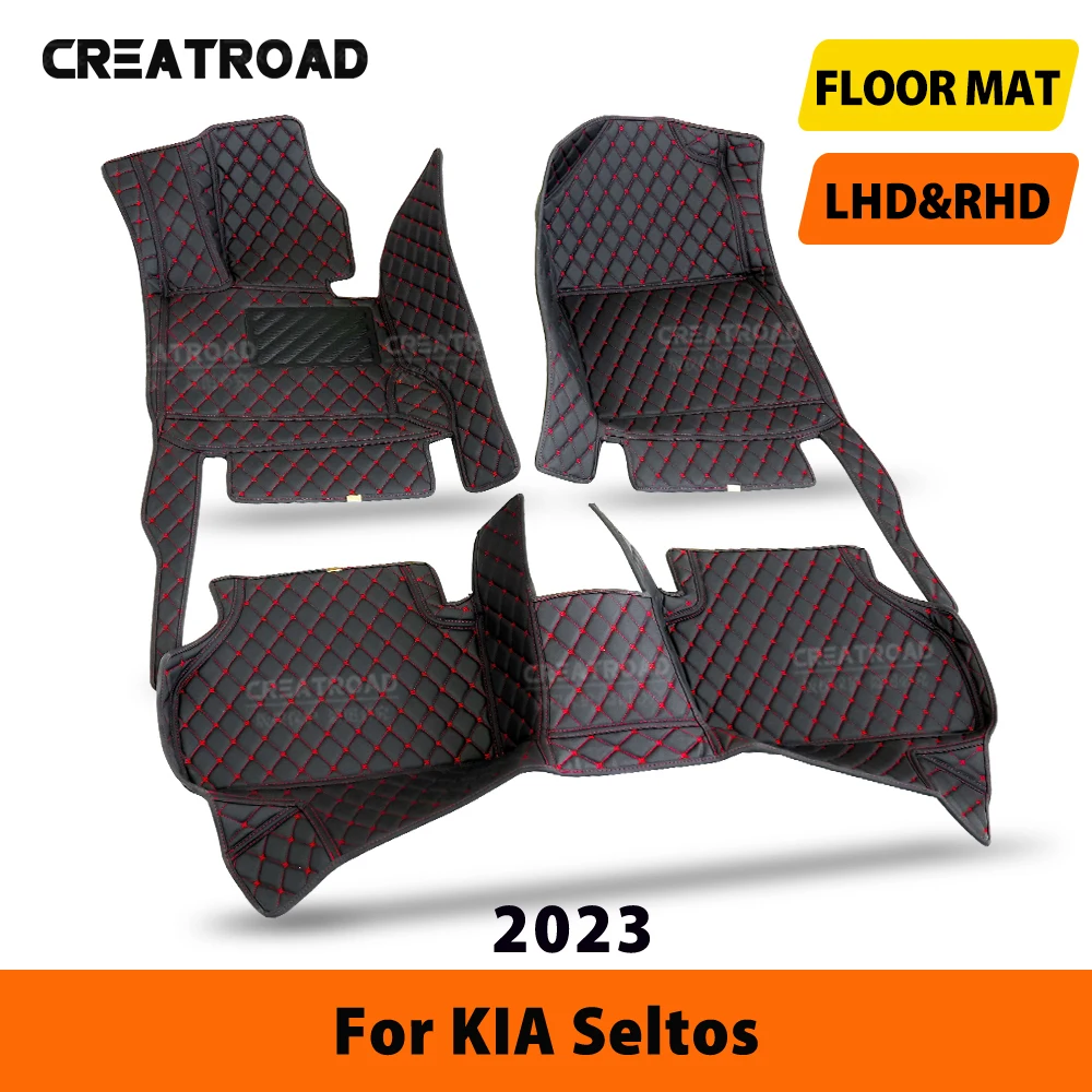 

Автомобильные коврики на заказ для KIA Seltos 2023, автомобильный ковер, детали интерьера, аксессуары, детали защитных накладок