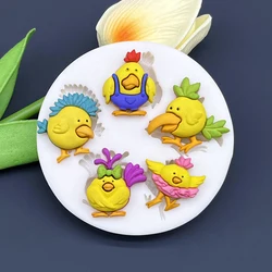 Chick Easter Silicone Mold Sugarcraft Chocolate Cupcake Baking Mold Fondant Cake Decorating Tools