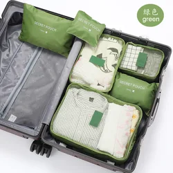 Set di valigie da viaggio per la conservazione 6 pezzi borse impermeabili per Trolley custodia portatile per Organizer per bagagli cubo di imballaggio per bagagliaio