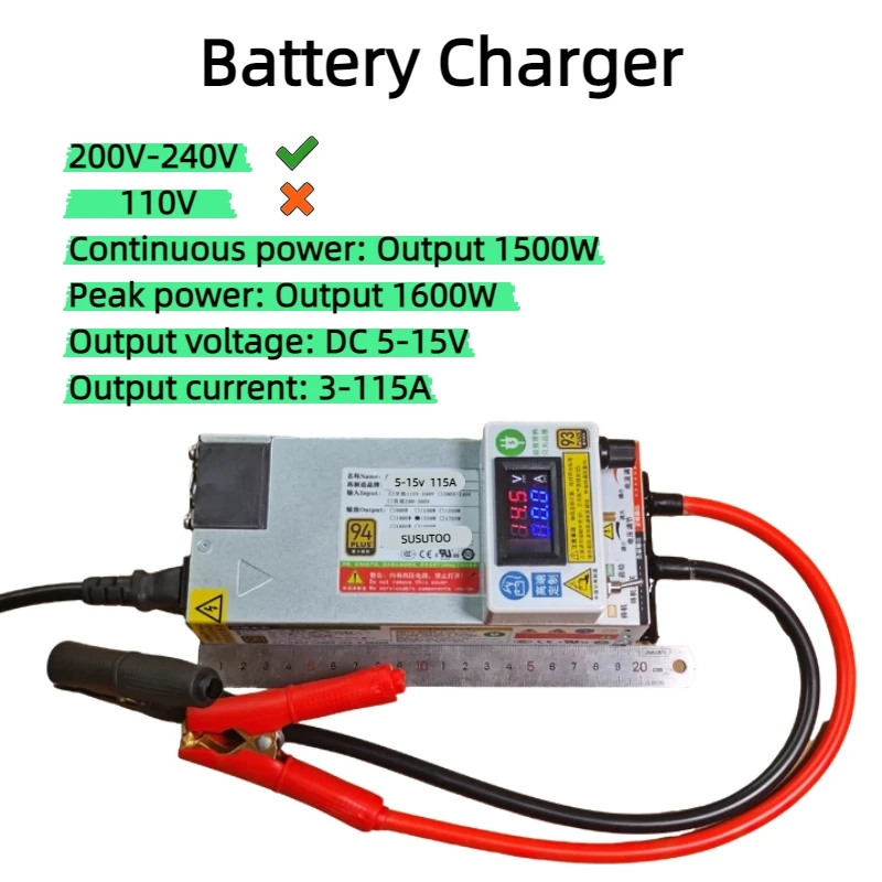 14,6V 60A 100A Programmierbares Reguliertes Netzteil für Lithium-Eisenphosphat, Ternäre Lithium- und Blei-Säure-Batterien