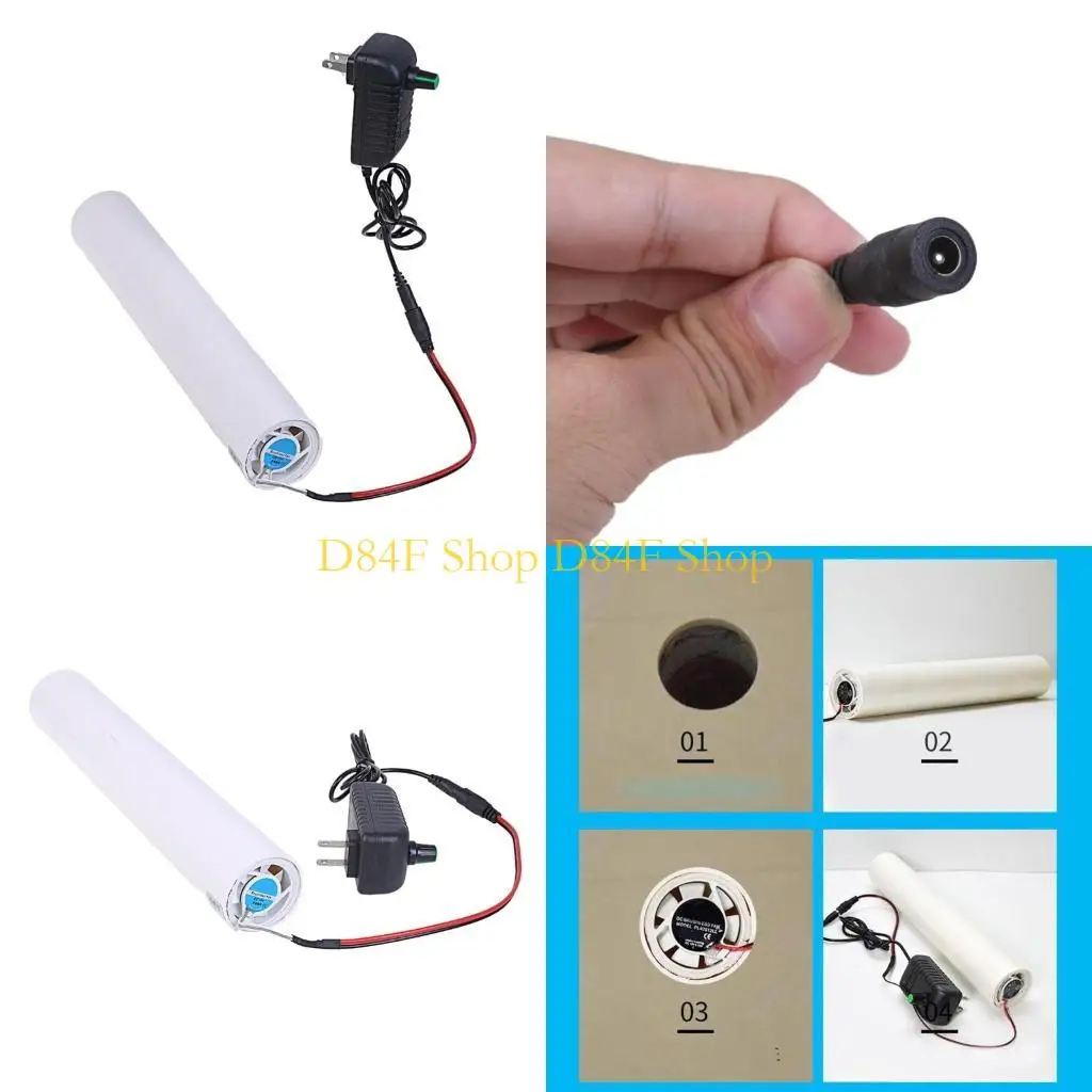 

D84F Inline Duct Fan Air Ventilator Pipe Ventilation Exhaust Fan Mini Extractors