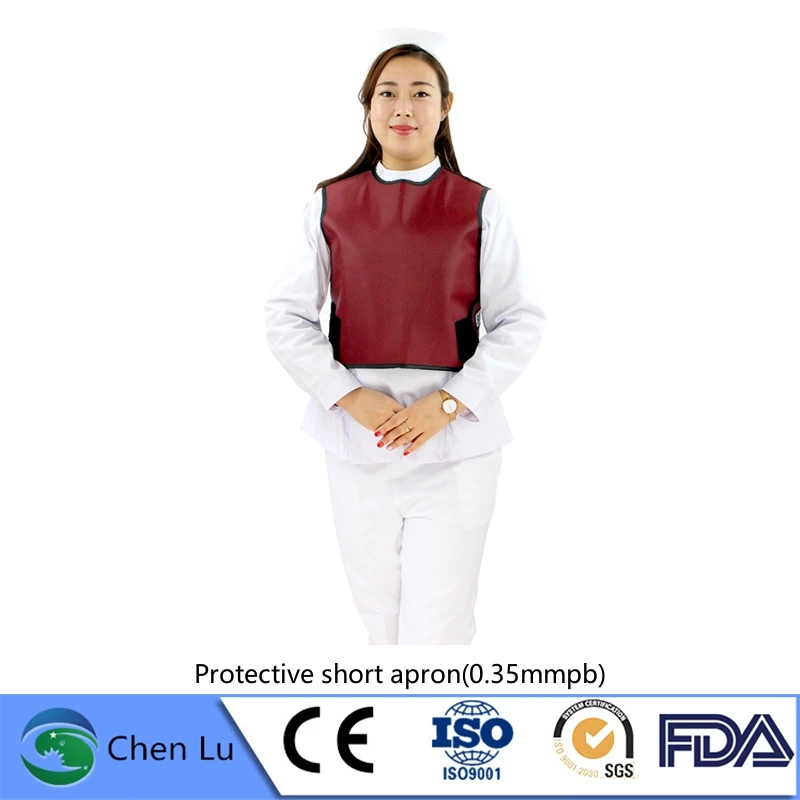 Direct selling radiological protection 0.35mmpb lead short apron nuclear radiation protective Comfortable breathable short coat