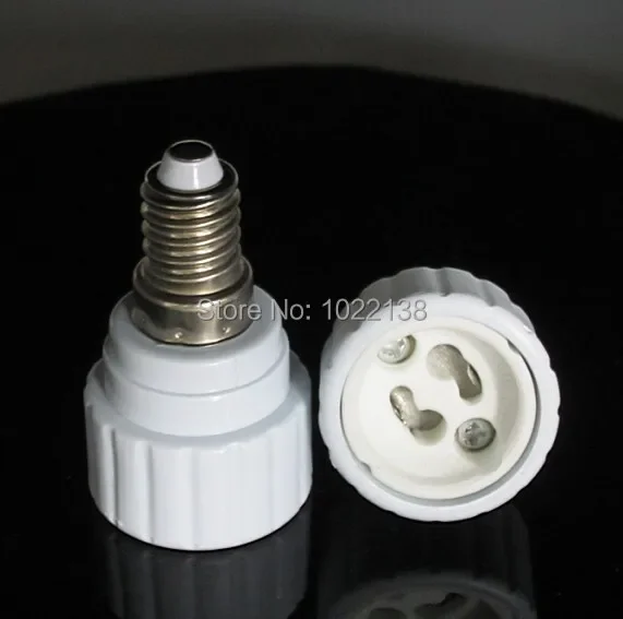 100pcs E14 to GU10 LED socket adapter Light Bulb lamp holder converter Free Shipping With Tracking No.