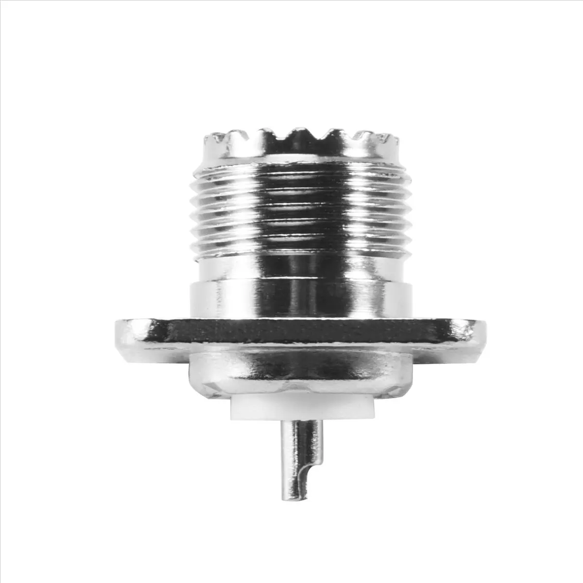 AT42 UHF Female SO239 Panel Chassis Mount Flange Deck Mount Solder Cup Connector