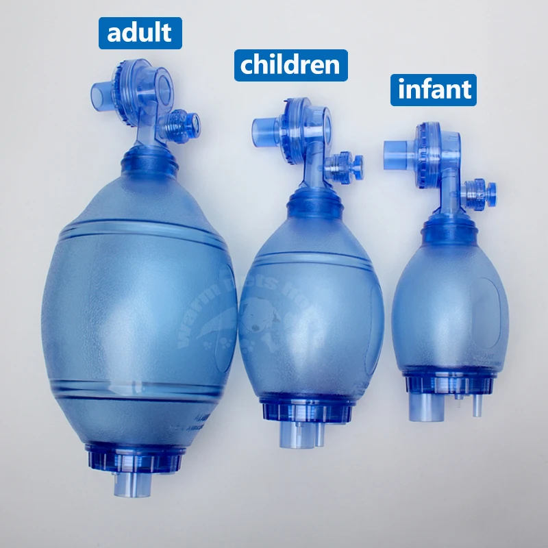 

Искусственный реаниматолог ПВХ Ручной реаниматолог Сумка Амбу для обучения оказанию первой помощи Ветеринарное устройство