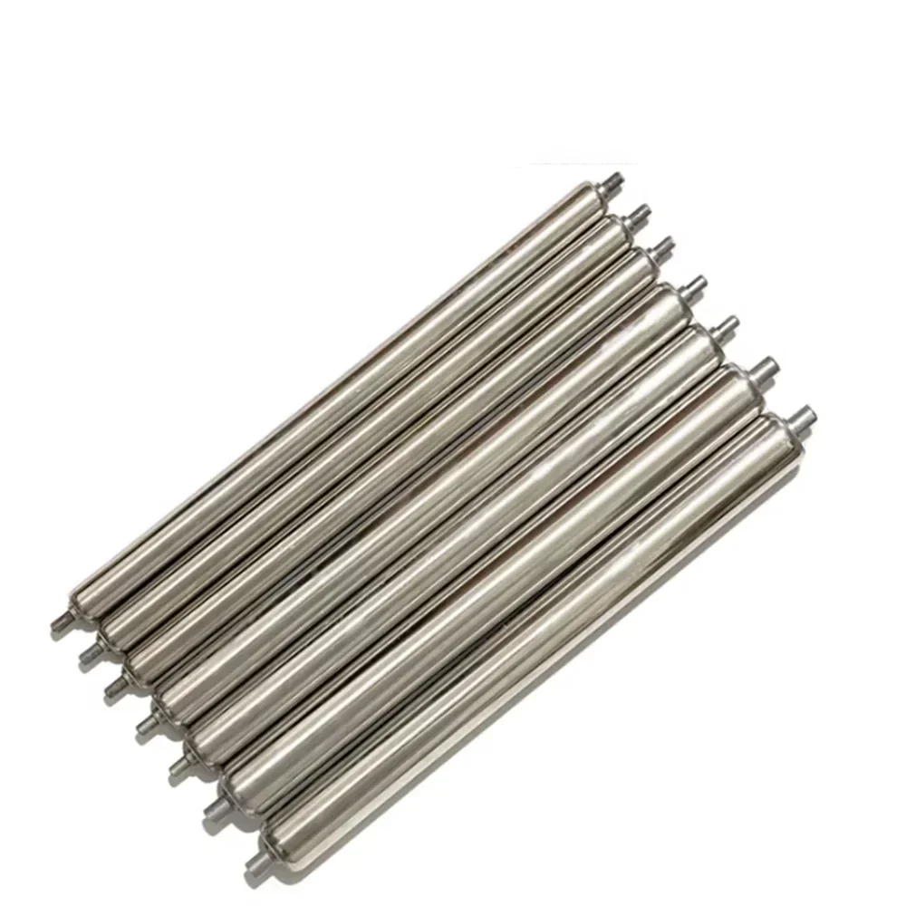 1Pcs 25x100x140~60x500x540mm Galvanized /201 Stainless Steel Roller Conveyors Total Length 100 150 200 250 300 350 400 450 500mm