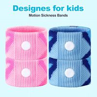 4pcs Motion Sickness Bands for Kids, Travel Sickness Relief Wristbands, Anti-Nausea Wristbands for Car or Sea Sickness