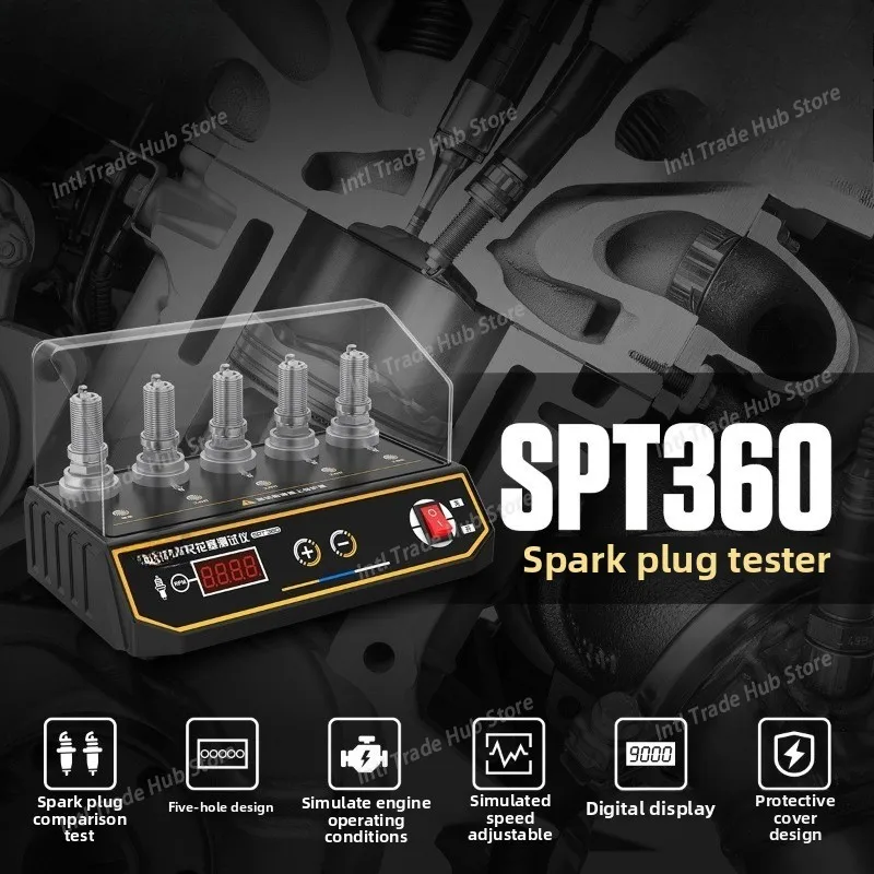 Car Spark Plug Tester Ignition Testers 220V 110V Automotive Diagnostic Tool 2~5 Hole Spark Plug Analyzer