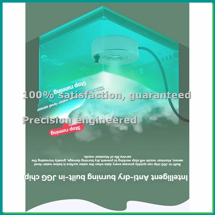 

Мини-генератор тумана для пруда, водный фонтан, распылитель для декораций на Хэллоуин, вилка стандарта США - ABLA