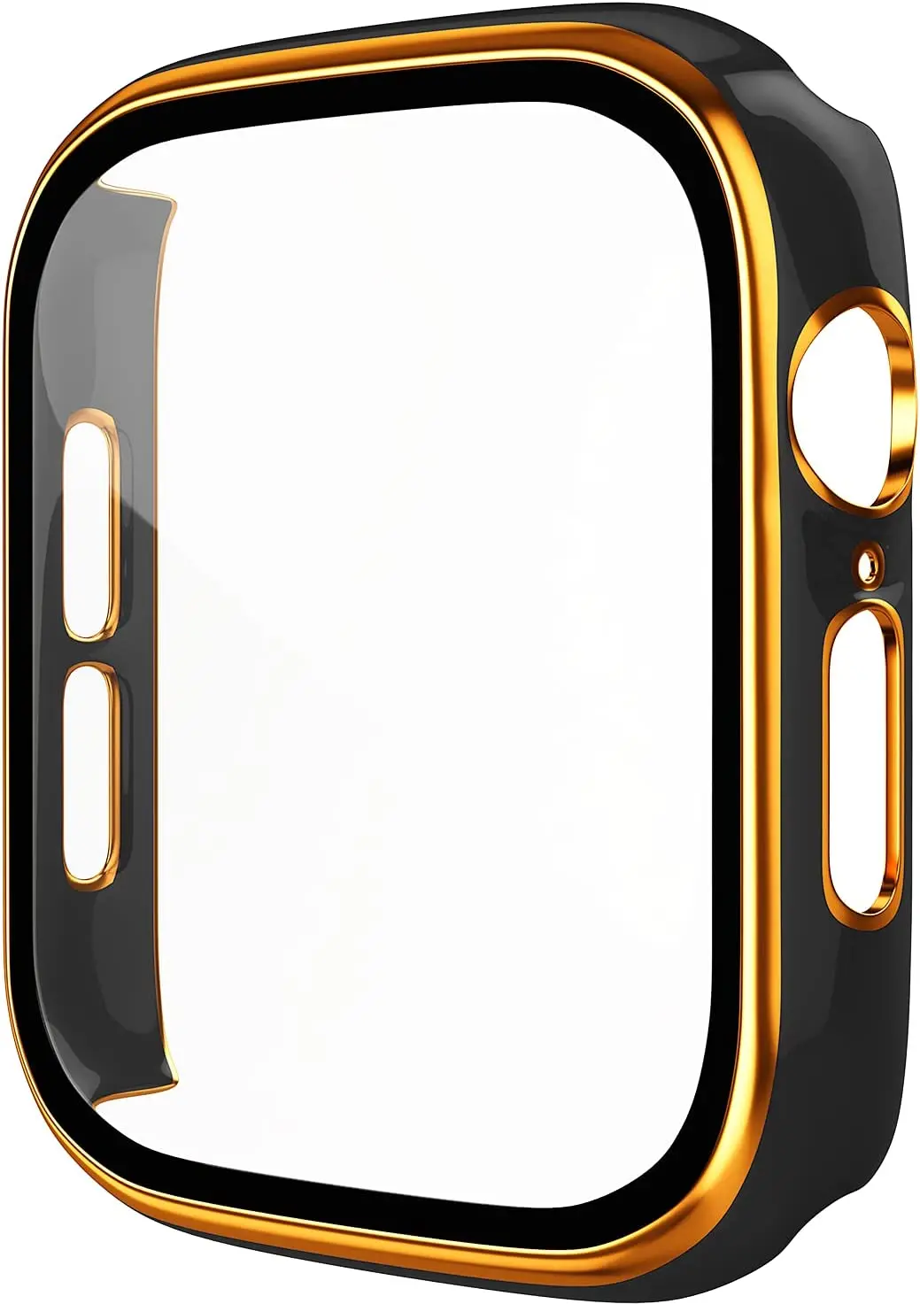 Verre + couvercle pour boîtier Apple Watch, protection d\'écran trempée, accessoires, 45mm 41mm 44mm 40mm, iWatch série 7 8 SE 6 5 4