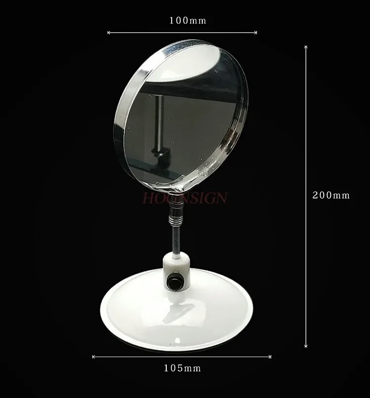 1set Metal convex mirror, concave mirror, triangular prism, flat mirror with base demonstration experimental kit