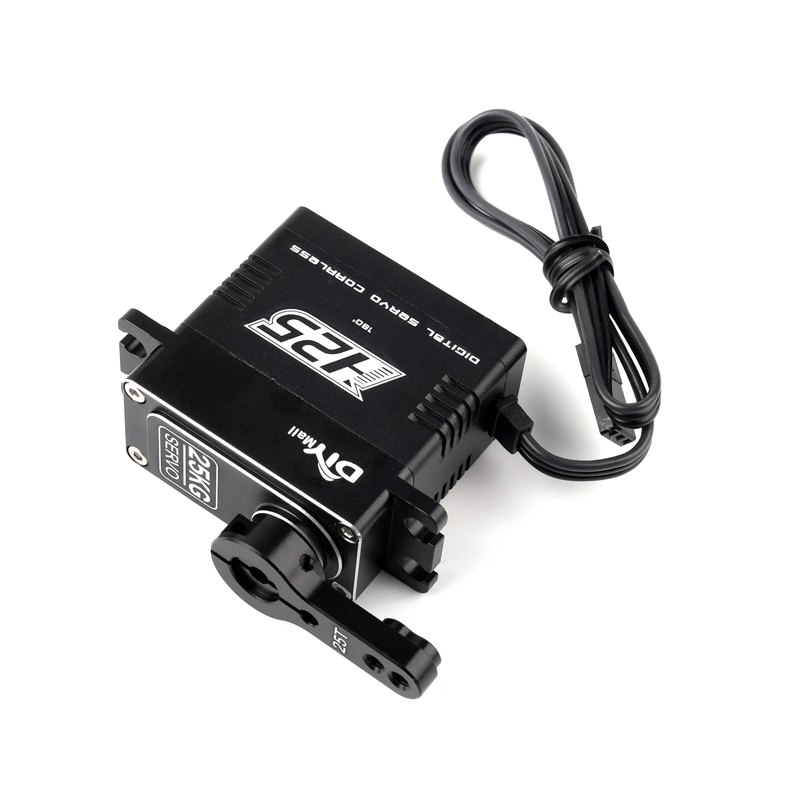 H25 25KG Coreless Digital Servo - Stainless Steel Gear, Waterproof, 180/270/360° for RC Cars/Robots