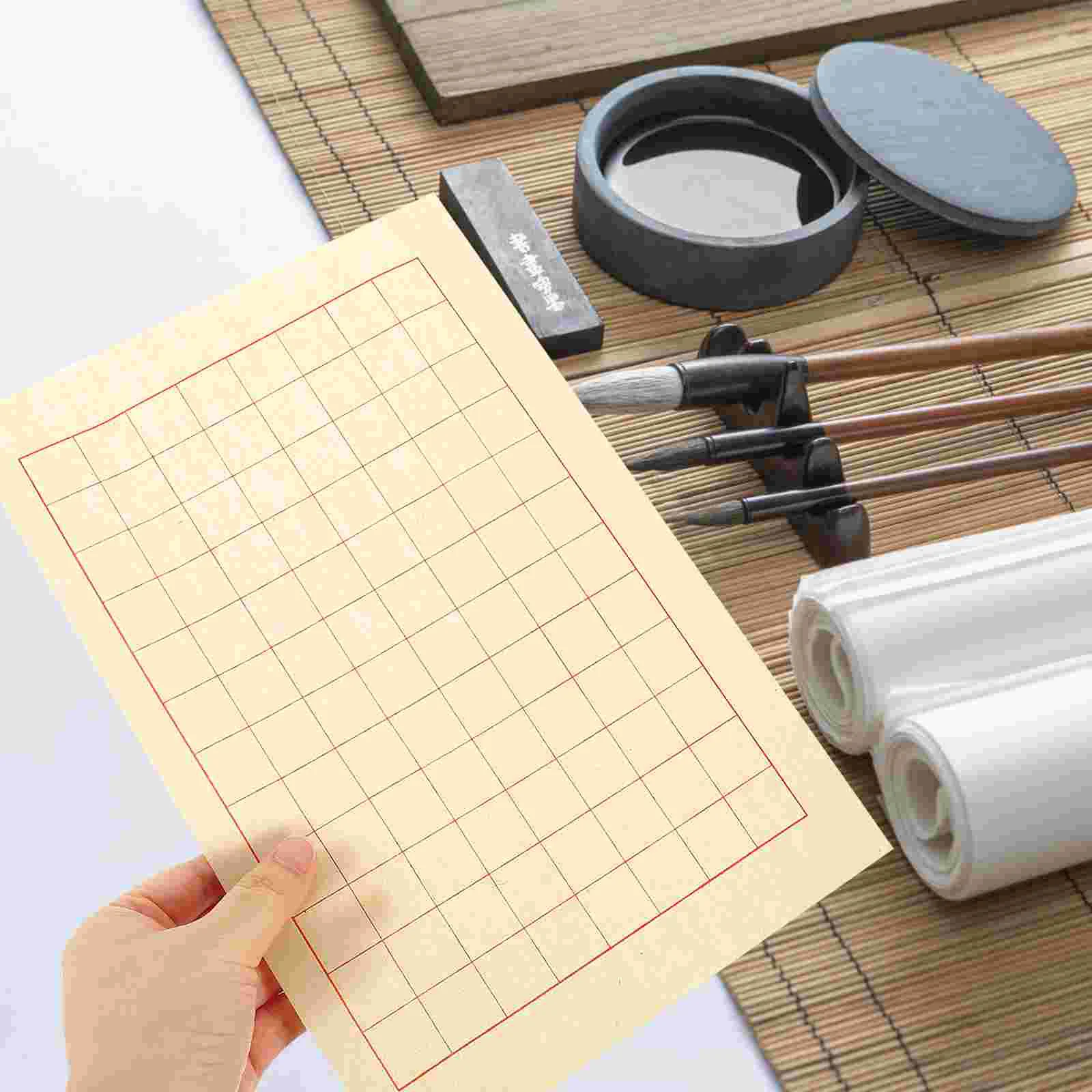 40 Sheets Thickened Rice Paper Letter Calligraphy Chinese for Beginners Xuan Practical Student Writing